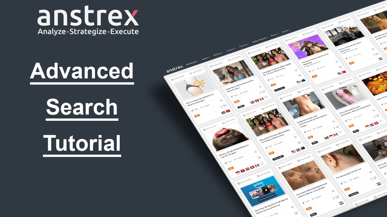 Anstrex Tutorials: Performing Advanced Search