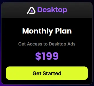 AdPlexity Desktop Pricing