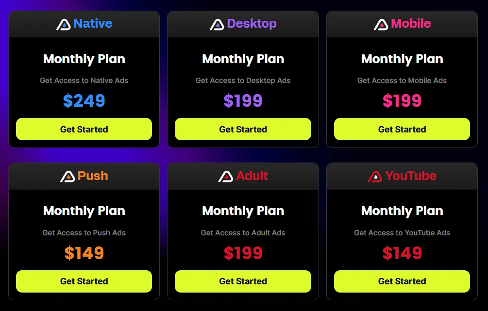 AdPlexity Pricing Plan
