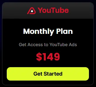 AdPlexity YouTube Pricing