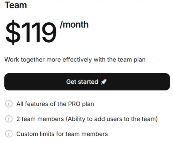 Tyver Team Plan